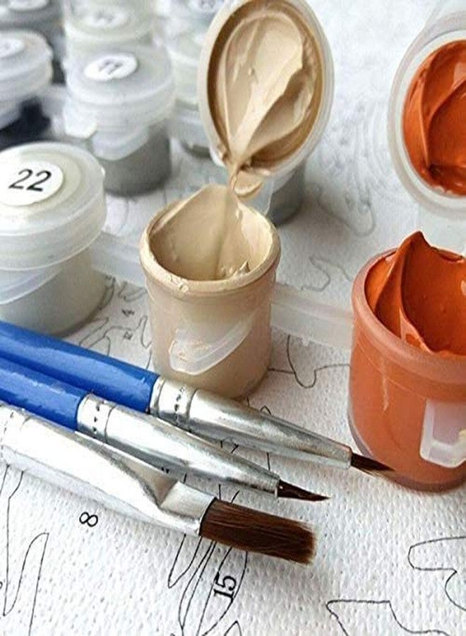 TREXEE مجموعة رسم بالأرقام من TREXEE على شكل زهرة عباد الشمس، مناسبة للكبار والصغار، للمبتدئين، لتزيين الجدران (40 × 50 سم) (بدون إطار). - Image 4